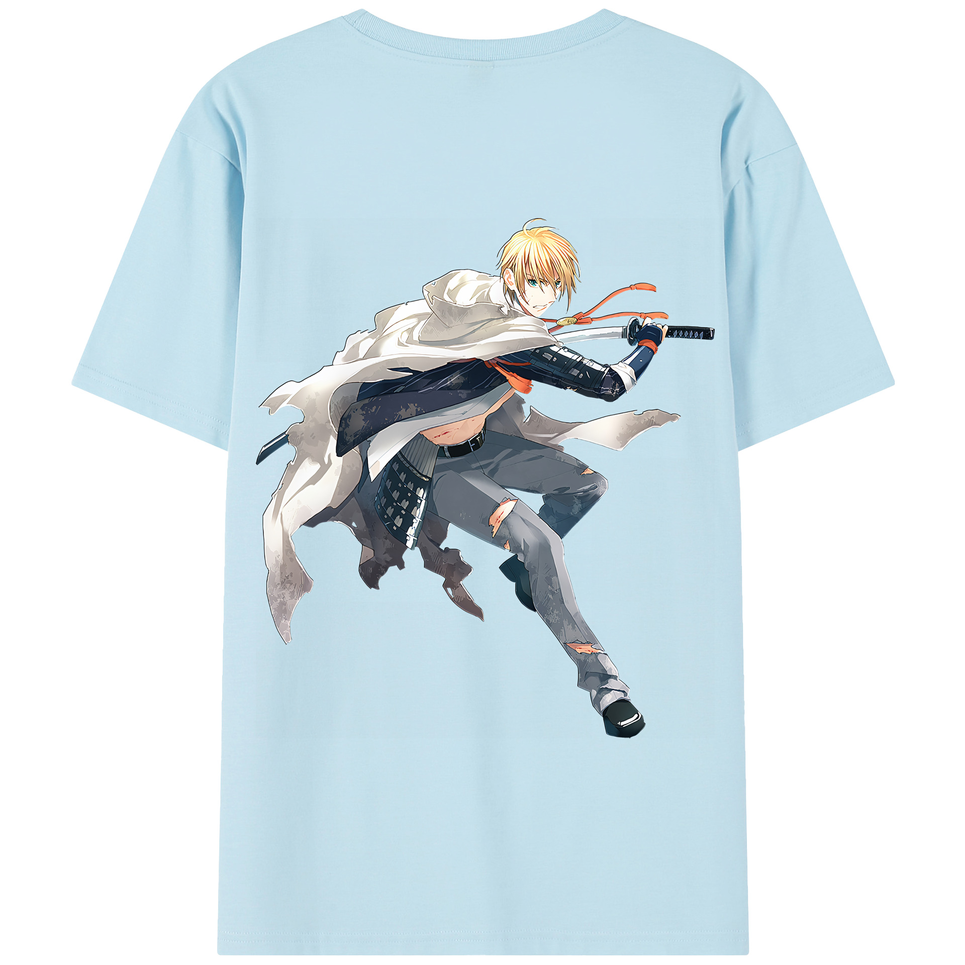 （画像用） 刀剣乱舞 Touken Ranbu 綿100％半袖Tシャツ（背面プリント）